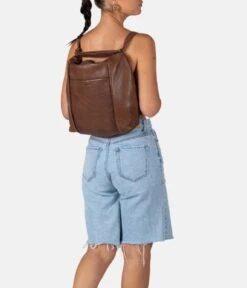 BURKELY Just Jolie Backpack Hobo Brown -Beroemde Bagage Winkel 1000319 84 22 6 600