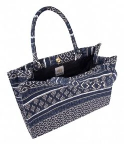 Book Tote Large Blue 7 Book Tote Large Blue -Beroemde Bagage Winkel 121 5001 375 220 3 600
