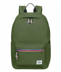 American Tourister Upbeat Backpack Zip Olive Green