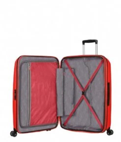 American Tourister Bon Air Dlx Spinner 75/28 TSA Expandable Magma Red -Beroemde Bagage Winkel 134851 0554 6 600