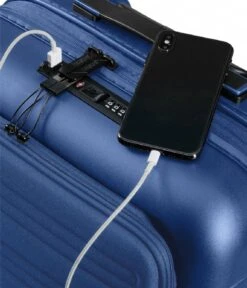 American Tourister Novastream Spin 55/20 Tsa Expandable Smart Navy Blue -Beroemde Bagage Winkel 139278 1598 6 600