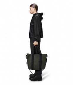 Rains Tote Bag Mini W3 Green -Beroemde Bagage Winkel 14160 03 3 600