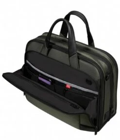 Samsonite Pro-Dlx 6 Bailhandle 15.6 Inch Expandable Green -Beroemde Bagage Winkel 147141 1388 5 600