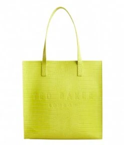 Ted Baker Croccon Imitation Croc Large Icon Bag Lime