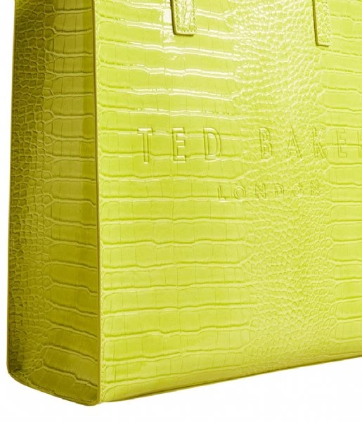 Ted Baker Croccon Imitation Croc Large Icon Bag Lime 6 Ted Baker Croccon Imitation Croc Large Icon Bag Lime - Afbeelding 4