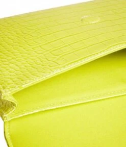 Ted Baker Crocey Croc Detail Debossed Envelope Pouch Lime -Beroemde Bagage Winkel 253578 32 4 600