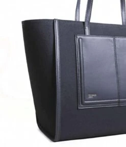 Ted Baker Aksani Canvas Tote Bag Black -Beroemde Bagage Winkel 267352 Black 5 600