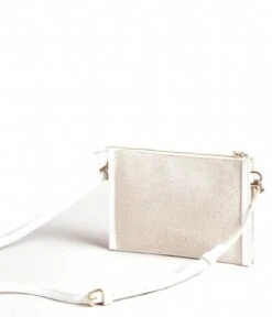 Ted Baker Aksia Canvas Crossbody Bag Ecru -Beroemde Bagage Winkel 267354 Ecru 3 600