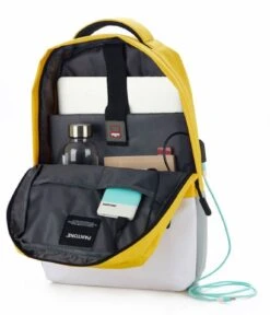 Balvi Backpack Pantone With USB Yellow -Beroemde Bagage Winkel 27204 4 600