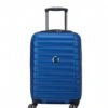 Delsey 4 Double Wheels Expandable Cabin Trolley Case 55cm Blue