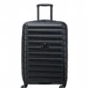 Delsey 4 Double Wheels Expandable Trolley Case 66cm Black