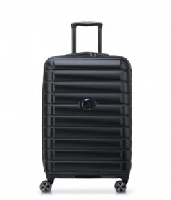 Delsey 4 Double Wheels Expandable Trolley Case 66cm Black