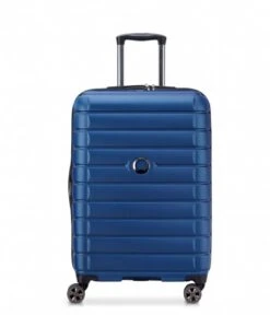 Delsey 4 Double Wheels Expandable Trolley Case 66cm Blue