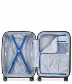 Delsey 4 Double Wheels Expandable Trolley Case 66cm Blue -Beroemde Bagage Winkel 287881 Blue 5 600