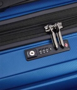 Delsey 4 Double Wheels Expandable Trolley Case 66cm Blue -Beroemde Bagage Winkel 287881 Blue 6 600