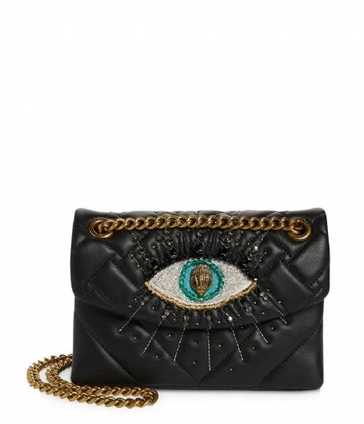 KURT GEIGER Leather Mini Kensington Eye Black Leather 3 KURT GEIGER Leather Mini Kensington Eye Black Leather