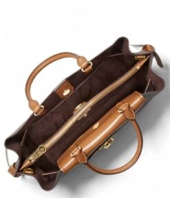 Michael Kors Hamilton Legacy Large Belted Satchel Brown Acorn 7 Michael Kors Hamilton Legacy Large Belted Satchel Brown Acorn -Beroemde Bagage Winkel 30F1G9HS7B 252 3 600