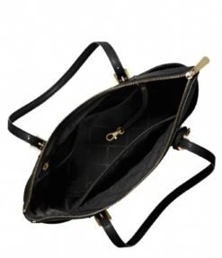 Michael Kors Jet Set Item EW Top Zip Tote Black & Gold Colored Hardware 11 Michael Kors Jet Set Item EW Top Zip Tote Black & Gold Colored Hardware -Beroemde Bagage Winkel 30F2GTTT8L 0001 3 600