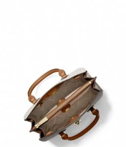 Michael Kors Ruby Small Satchel Vanilla Acrn -Beroemde Bagage Winkel 30S3GR0S1B 149 3 600