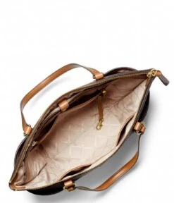 Michael Kors Sullivan Large Top Zip Tote Brown Acorn -Beroemde Bagage Winkel 30T0GNXT9B 252 3 600