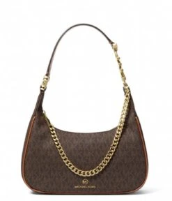 Michael Kors Piper Small Pouchette Brown/Acorn