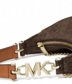Michael Kors Piper Small Pouchette Brown/Acorn -Beroemde Bagage Winkel 32F2GP1C1B 252 4 600