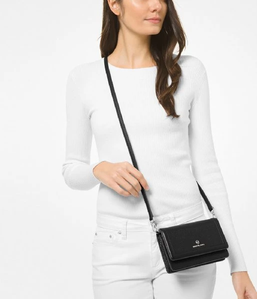 Michael Kors Jet Set Charm Sm Phone Crossbody Black 4 Michael Kors Jet Set Charm Sm Phone Crossbody Black - Afbeelding 2