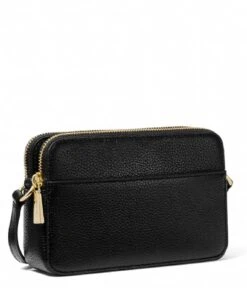 Michael Kors Jet Set Small Double Zip Camera Crossbody Black -Beroemde Bagage Winkel 32S3GJ6C0T 001 3 600