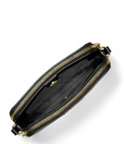 Michael Kors Jet Set Small Double Zip Camera Crossbody Black -Beroemde Bagage Winkel 32S3GJ6C0T 001 4 600