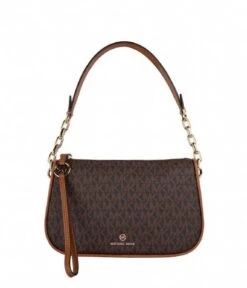 Michael Kors Jet Set Charm Large Pouchette Brown Acorn