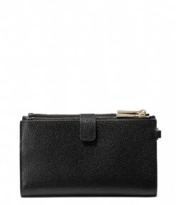 Michael Kors Jet Set Double Zip Wristlet Black & Gold Colored Hardware -Beroemde Bagage Winkel 34F9GAFW4L 001 3 600