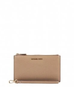 Michael Kors Jet Set Double Zip Wristlet Camel