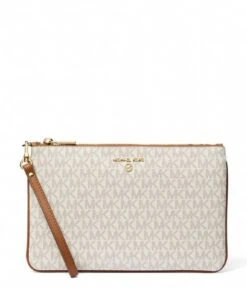Michael Kors Large Tz Wristlet Vanilla Acrn
