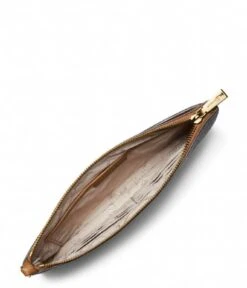 Michael Kors Large Tz Wristlet Brn Acorn -Beroemde Bagage Winkel 34S2GT9W3B 252 4 600