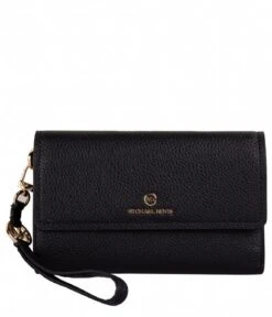 Michael Kors Jet Set Charm Large Flap Phn Wristlet Black