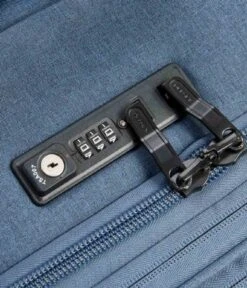 Delsey 2 Wheels Expandable Cabin Trolley Case 55cm Blue -Beroemde Bagage Winkel 381372 Blue 4 600