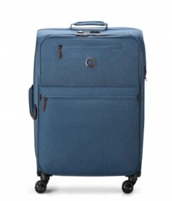 Delsey 4 Double Wheels Expandable Trolley Case 69cm Blue