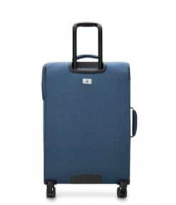 Delsey 4 Double Wheels Expandable Trolley Case 69cm Blue -Beroemde Bagage Winkel 381381 Blue 4 600