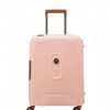 Delsey Moncey 55 Cm Slim 4 Double Wheels Cabin Trolley Case Pink