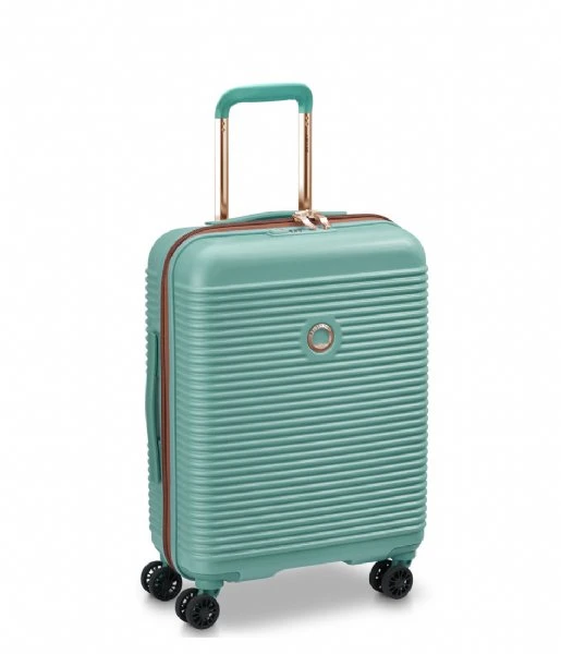 Delsey 4 Double Wheels Cabin Slim Trolley Case 55cm Amande 4 Delsey 4 Double Wheels Cabin Slim Trolley Case 55cm Amande - Afbeelding 2
