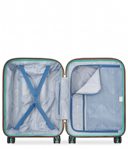 Delsey 4 Double Wheels Cabin Slim Trolley Case 55cm Amande 6 Delsey 4 Double Wheels Cabin Slim Trolley Case 55cm Amande - Afbeelding 4