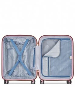 Delsey 4 Double Wheels Cabin Slim Trolley Case 55cm Pink -Beroemde Bagage Winkel 385980 Pink 4 600