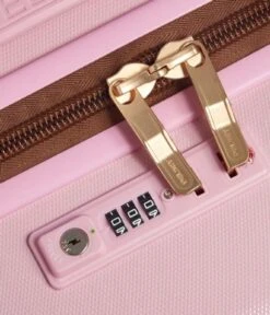 Delsey 4 Double Wheels Cabin Slim Trolley Case 55cm Pink -Beroemde Bagage Winkel 385980 Pink 6 600