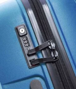 Delsey Belmont Plus 55 Cm Slim 4 Double Wheels Cabin Trolley Case Blue Zinc -Beroemde Bagage Winkel 386180372 3 600
