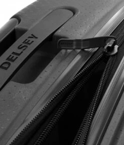 Delsey 4 Double Wheels Trolley Case 83cm Black -Beroemde Bagage Winkel 386183 Black 5 600