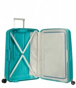 Samsonite S Cure Spinner 81/30 Aqua Blue -Beroemde Bagage Winkel 59244 1012 5 600