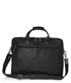 Firenze Laptop Bag 17 Inch Zwart -Beroemde Bagage Winkel 609474 Laptoptas17 CastelijnBeerends Zwart Achter 600