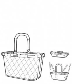 Reisenthel Carrybag Frame Rhombus Midnight Gold -Beroemde Bagage Winkel BK4111 6 600