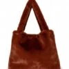 Faux Fur Mom Bag Cacao -Beroemde Bagage Winkel Cacao fauxfurmombag 1 600