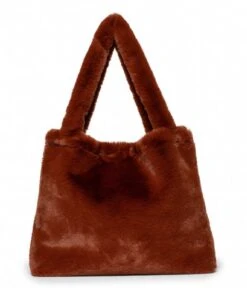 Faux Fur Mom Bag Cacao